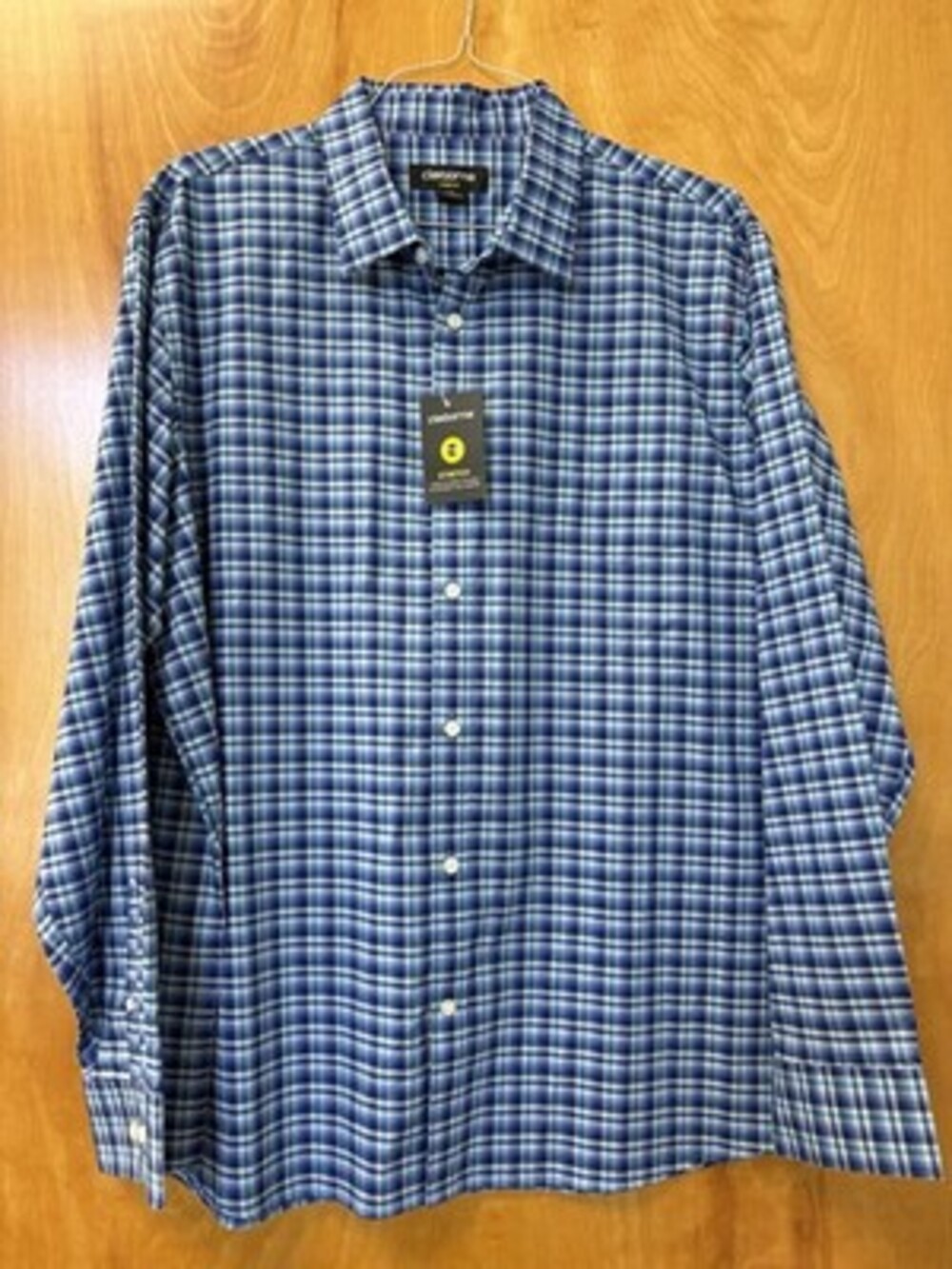 Claiborne Stretch Long Sleeve Button Down - 2XL
